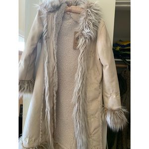 Tree of life Afghan coat ivory